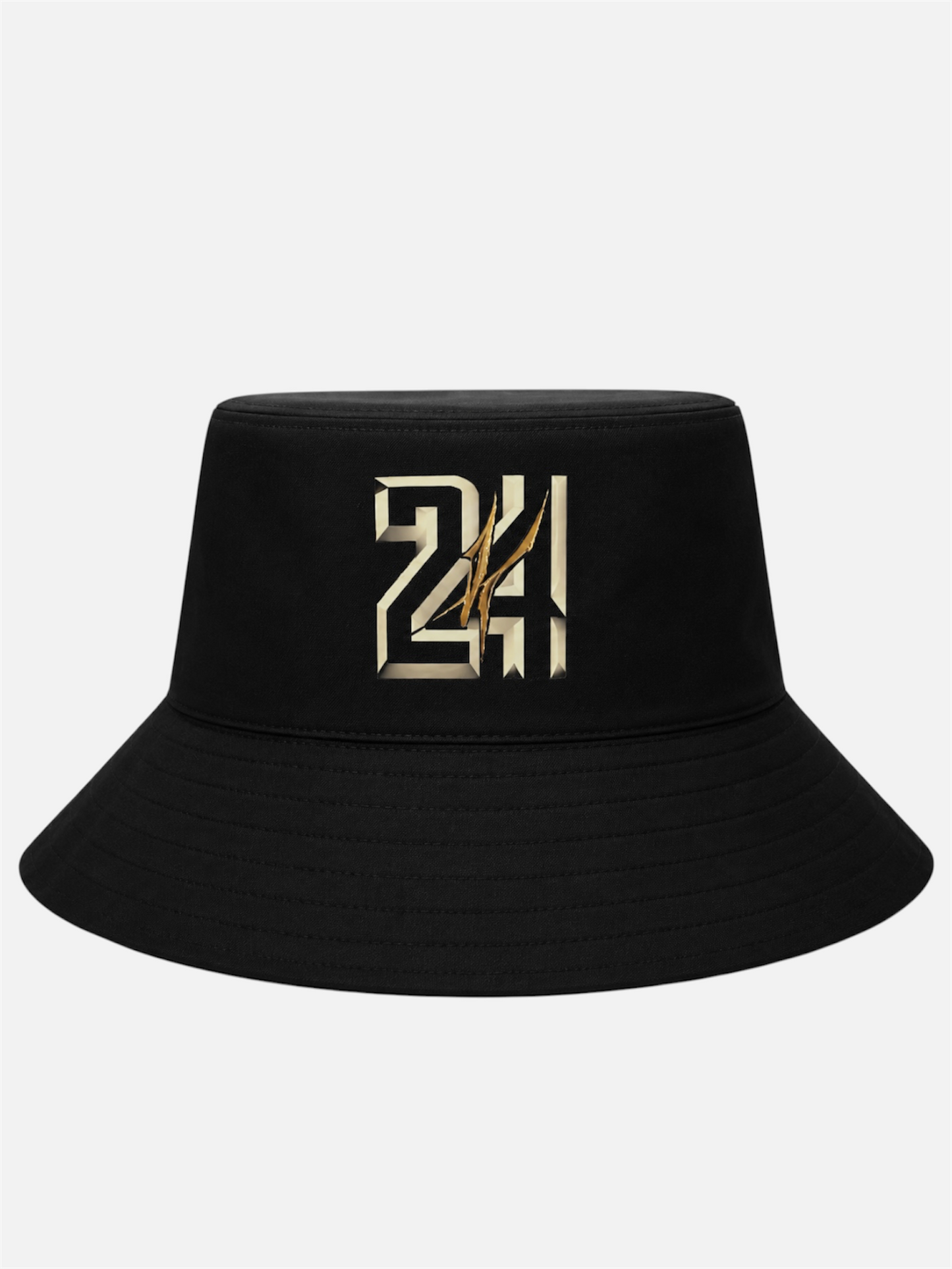 24K Bucket Hat - Black & Gold